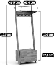 La Redoute Intérieurs Natural Domeno Solid Oak Hallway Unit - Image 4 of 4