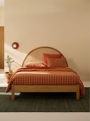 La Redoute Intérieurs Natural Homi Bed with Slats and Canework Headboard - Image 2 of 5