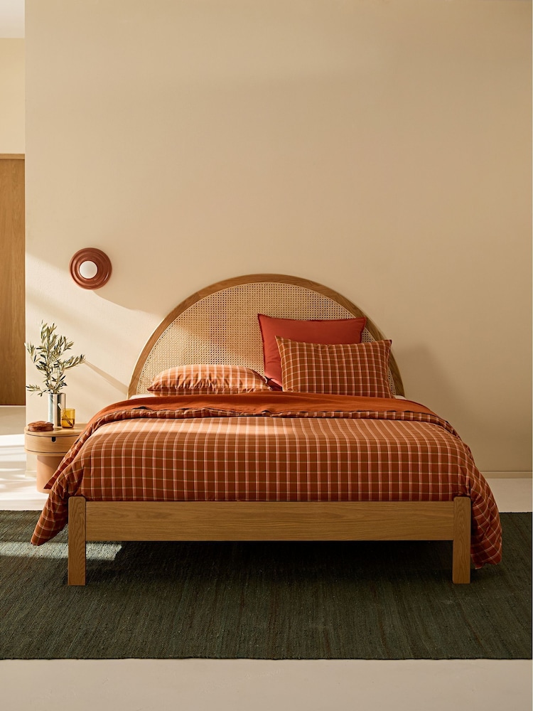 La Redoute Intérieurs Natural Homi Bed with Slats and Canework Headboard - Image 2 of 5