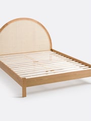 La Redoute Intérieurs Natural Homi Bed with Slats and Canework Headboard - Image 3 of 5