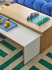 La Redoute Intérieurs White Nesting Coffee Table with Tray - Image 1 of 5