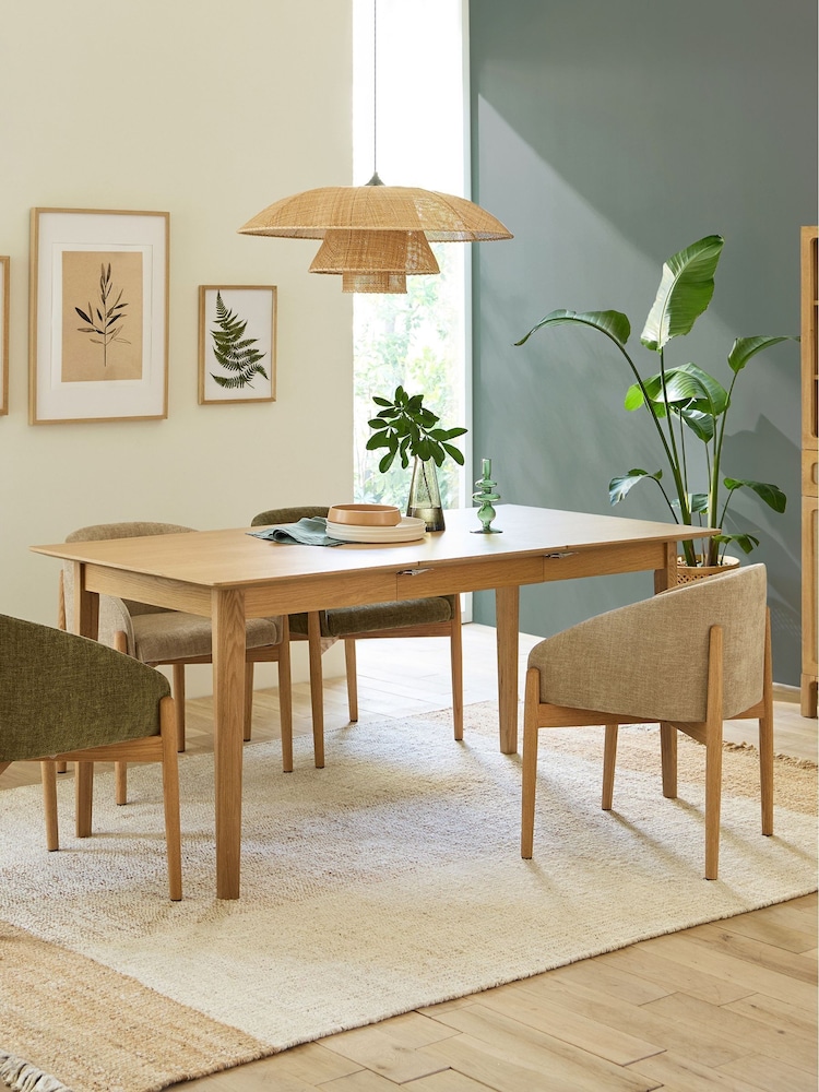 La Redoute Intérieurs Oak Tioga 4 to 10 Seater Oak Extendable Dining Table - Image 1 of 6