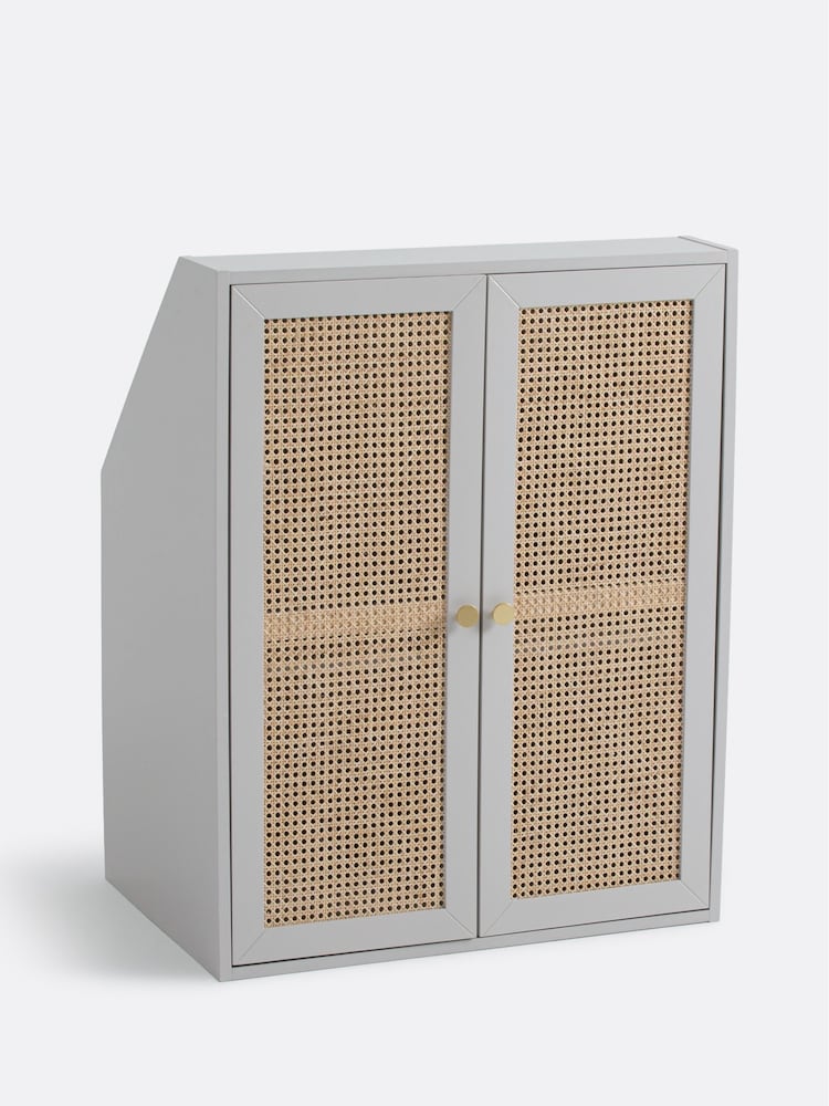 La Redoute Intérieurs Grey Natural Paola Base Cabinet - Image 1 of 6