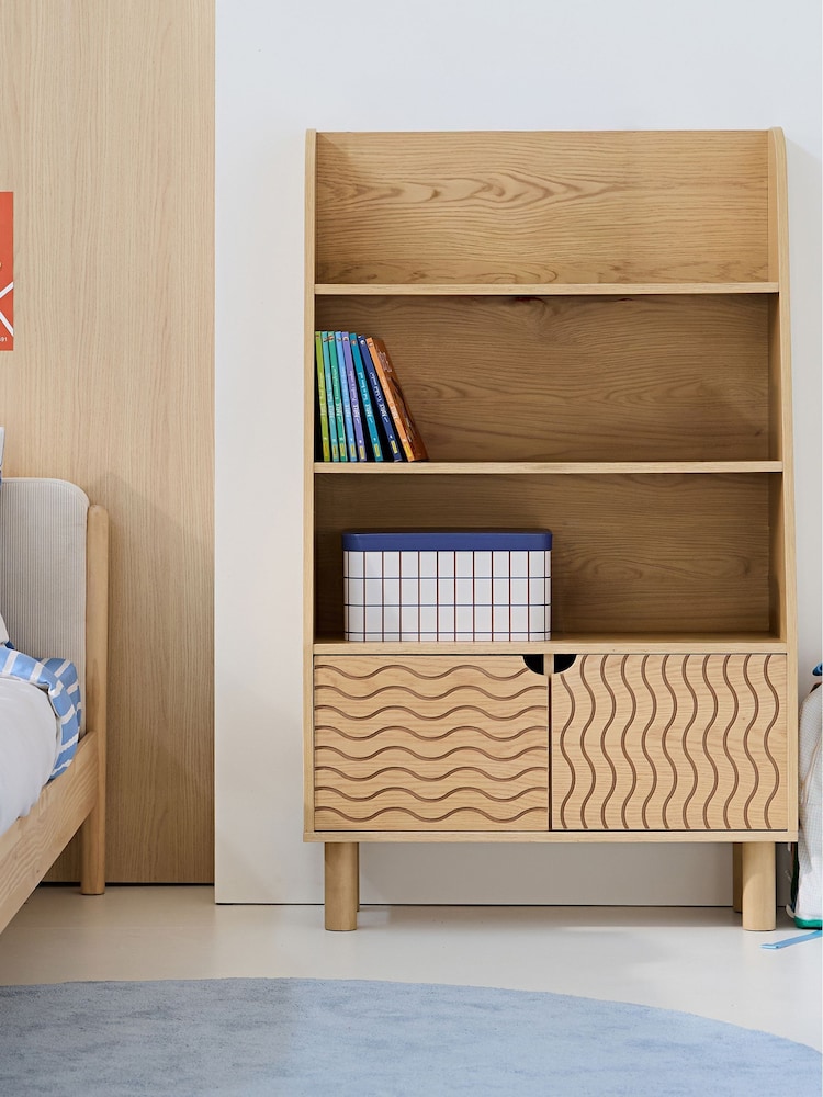 La Redoute Intérieurs Natural Wave Bookcase - Image 1 of 5 La Redoute Intérieurs Natural Wave Bookcase - Image 1 of 5