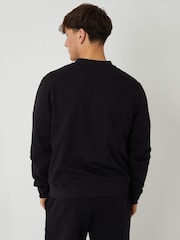 Threadbare Black Zip Through Sweat Bomber Jacket - Image 3 of 7