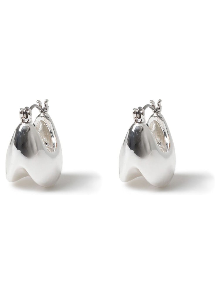 Thick Huggie Hoop Earrings - Image 1 of 2 Thick Huggie Hoop Earrings - Image 1 of 2
