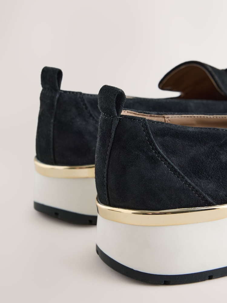 ខ្មៅ - Forever Comfort® Wedge Loafers - រូបភាព 10 នៃ 10