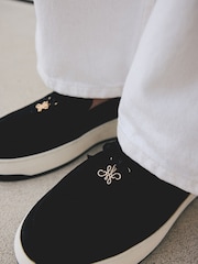 ខ្មៅ - Forever Comfort® Wedge Loafers - រូបភាព 3 នៃ 10