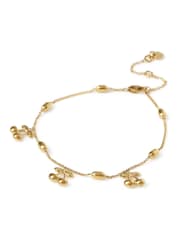 Aela Gold Tone Stainless Steel Waterproof Cherry Anklet - Image 2 of 2