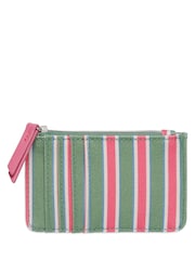 Estella Bartlett Green /  Pink Stripe Card Purse - Image 2 of 3