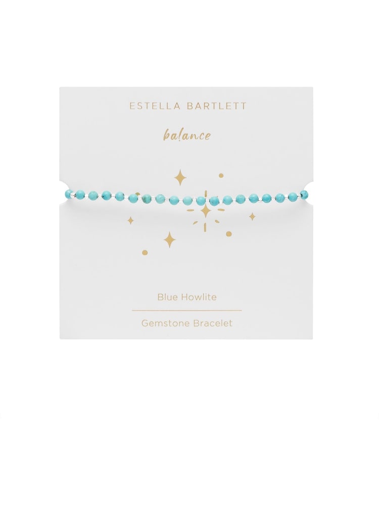 Estella Bartlett Silver Tone Wellness Blue Howlite Amelia Bracelet - Image 3 of 3
