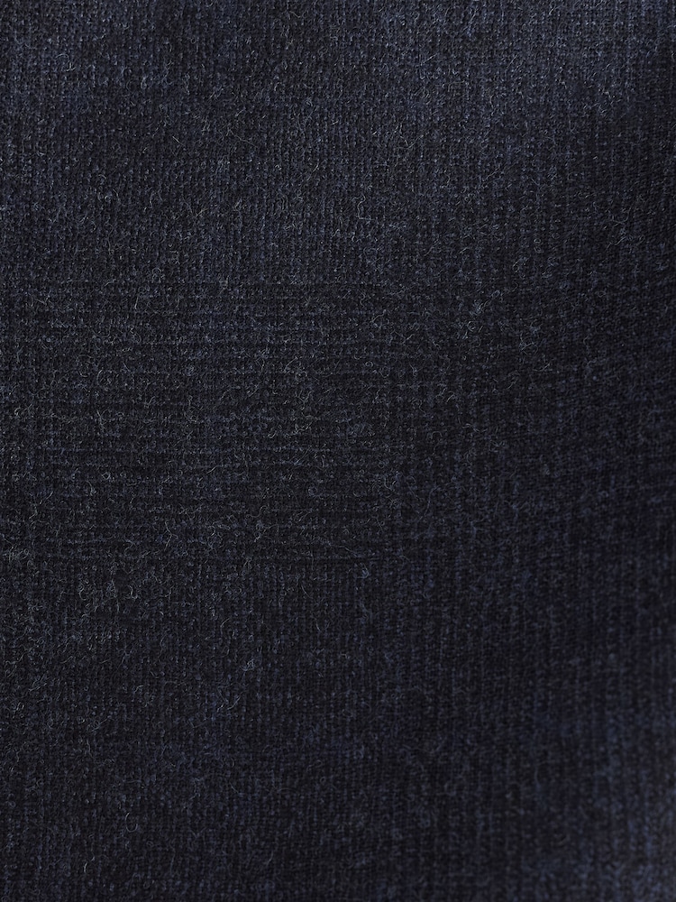Navy Signature Tailored Fit Zignone Italian Wool Cashmere Flannel Check Suit Jacket - Image 2 of 6 Navy Signature Tailored Fit Zignone Italian Wool Cashmere Flannel Check Suit Jacket - Image 2 of 6