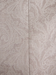 Neutral Slim Fit Satin Shawl Lapel Jacquared Tuxedo Suit Jacket - Image 11 of 11