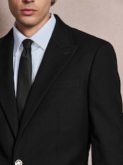 Black Slim Fit Textured Gold Detailing Suit Jacket - Image 4 of 6