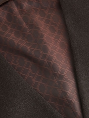 Brown Tailored Fit Flannel Suit Waistcoat - Image 9 of 10