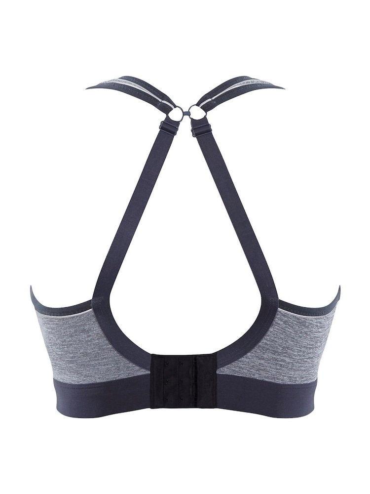 Panache Sports Boundless Padded Non Wired Sports Grey Bra - Image 6 of 6