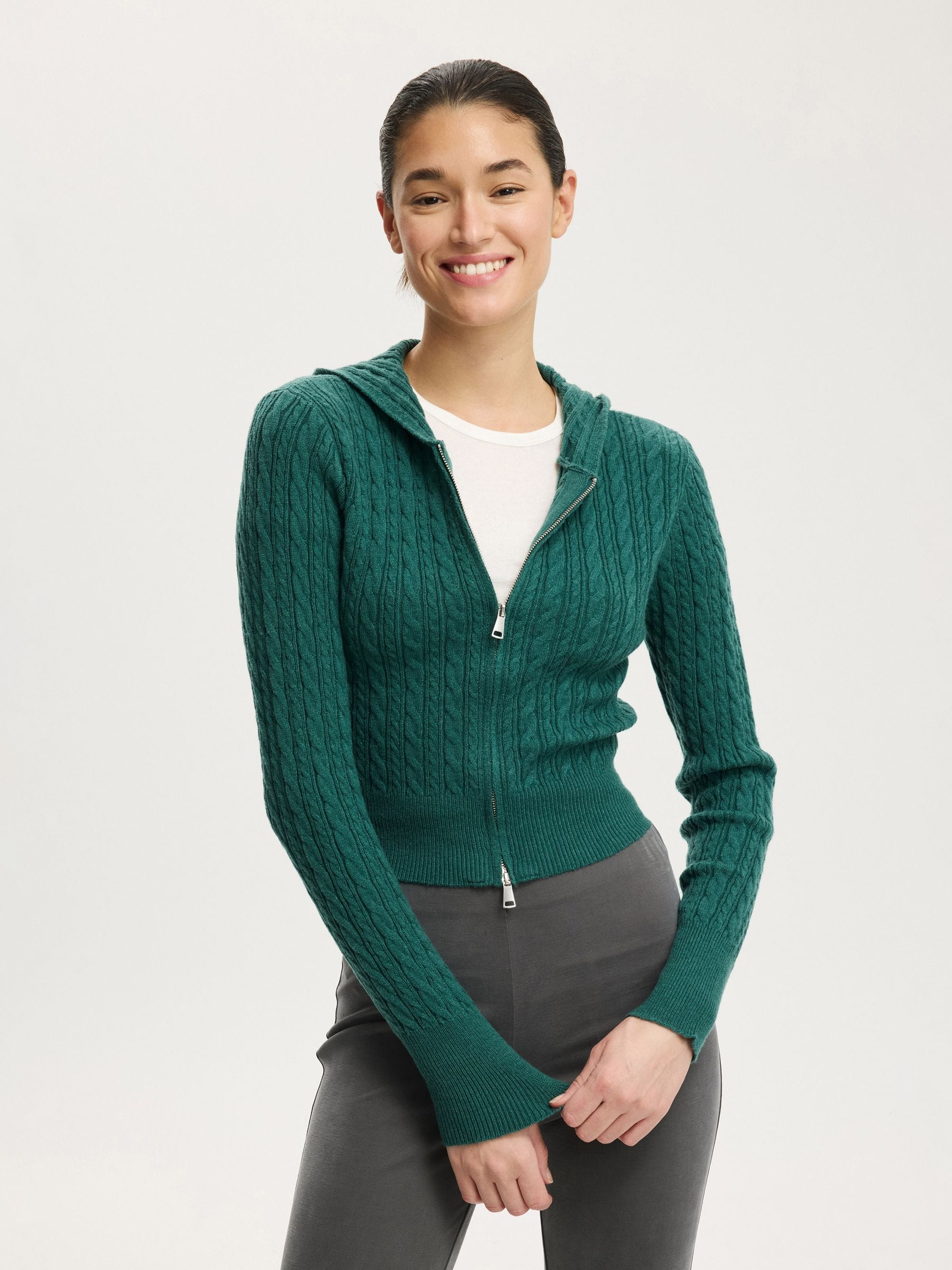 Buy Cotton On Green Everfine Double Zip Up Hoodie from Next USA