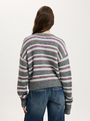 Cotton On Grey Lofty Luxe Crew Cardigan - Image 2 of 5