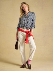 أزرق منقط - Elvina Satin Shirt - صورة 3 من 8