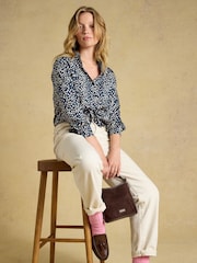 أزرق منقط - Elvina Satin Shirt - صورة 7 من 8