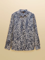 أزرق منقط - Elvina Satin Shirt - صورة 8 من 8