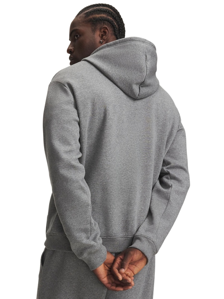 Under Armour Grey Rival Fleece Pullover Hoodie - Image 3 of 3