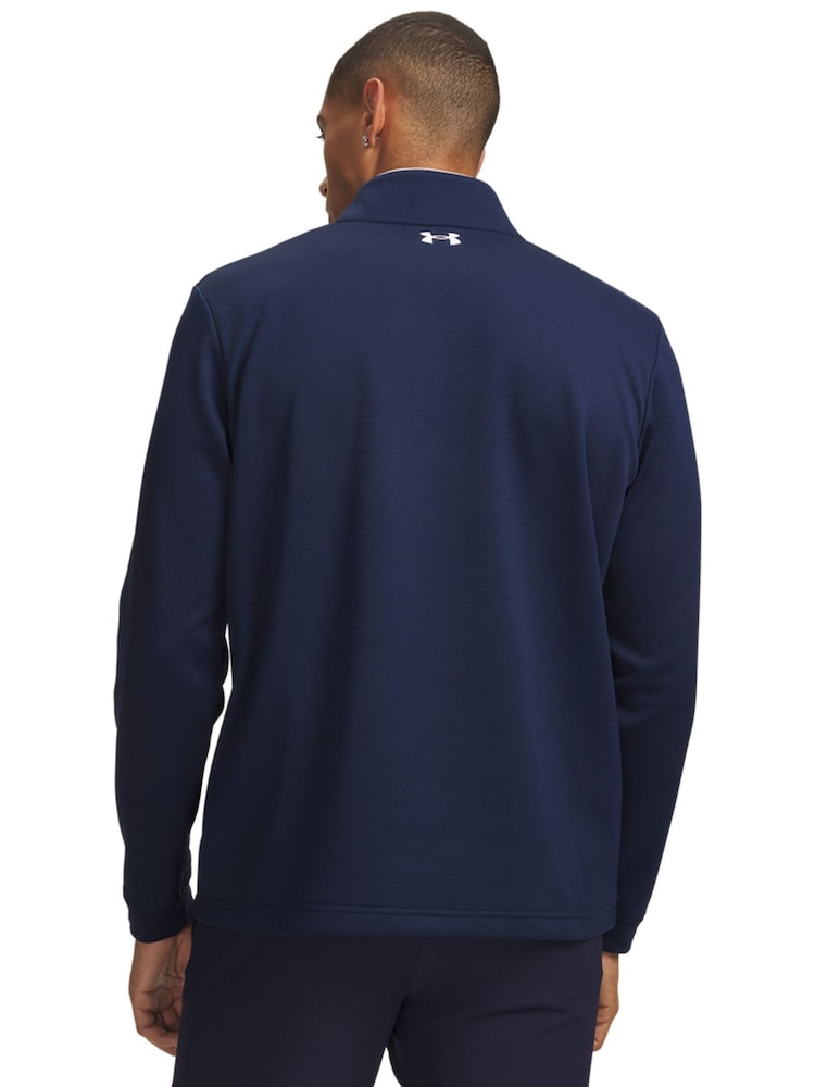 Under Armour Blue Links Quarter Zip Golf Layer Sweat Top - Image 2 of 3