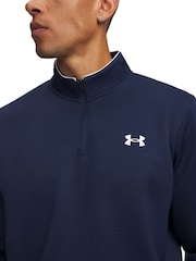 Under Armour Blue Links Quarter Zip Golf Layer Sweat Top - Image 3 of 3