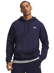 Under Armour Blue Rival Fleece Pullover Hoodie - Image 1 of 3