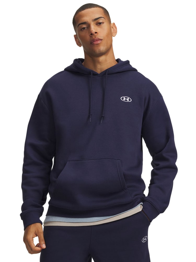 Under Armour Blue Rival Fleece Pullover Hoodie - Image 1 of 3