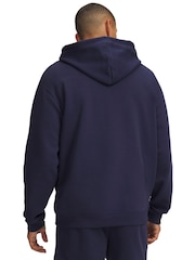 Under Armour Blue Rival Fleece Pullover Hoodie - Image 2 of 3