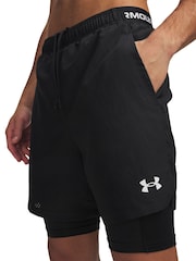 Under Armour Black Vanish Woven 2.0 2 in 1 Shorts - Image 1 of 4