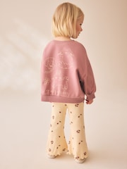 Animaux roses à motifs - Ensemble sweat-shirt et leggings évasés (3mois -7ans) - Image 1 de 9