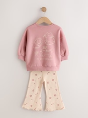 Animaux roses à motifs - Ensemble sweat-shirt et leggings évasés (3mois -7ans) - Image 7 de 9