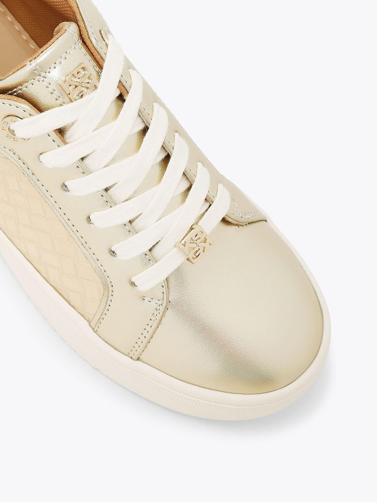 KG Kurt Geiger Gold Lighter Weave Trainers - Image 5 of 5 KG Kurt Geiger Gold Lighter Weave Trainers - Image 5 of 5
