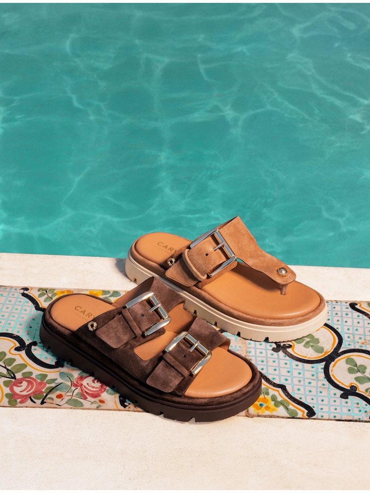 Carvela Comfort Dark Brown Pavilion Sandals - Image 12 of 12