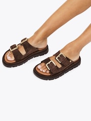 Carvela Comfort Brown Pavilion Two Side Straps Sandals - Image 5 of 6