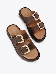 Carvela Comfort Dark Brown Pavilion Sandals - Image 8 of 12