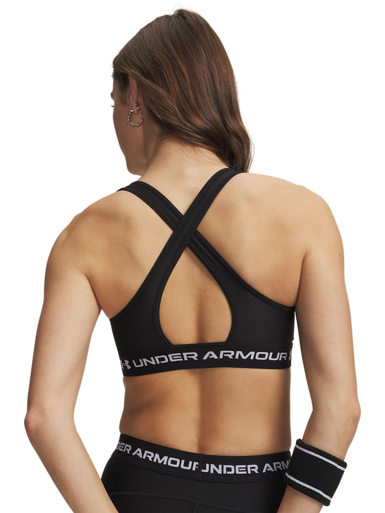 Under Armour Black Crossback Mid Bra - Image 2 of 12