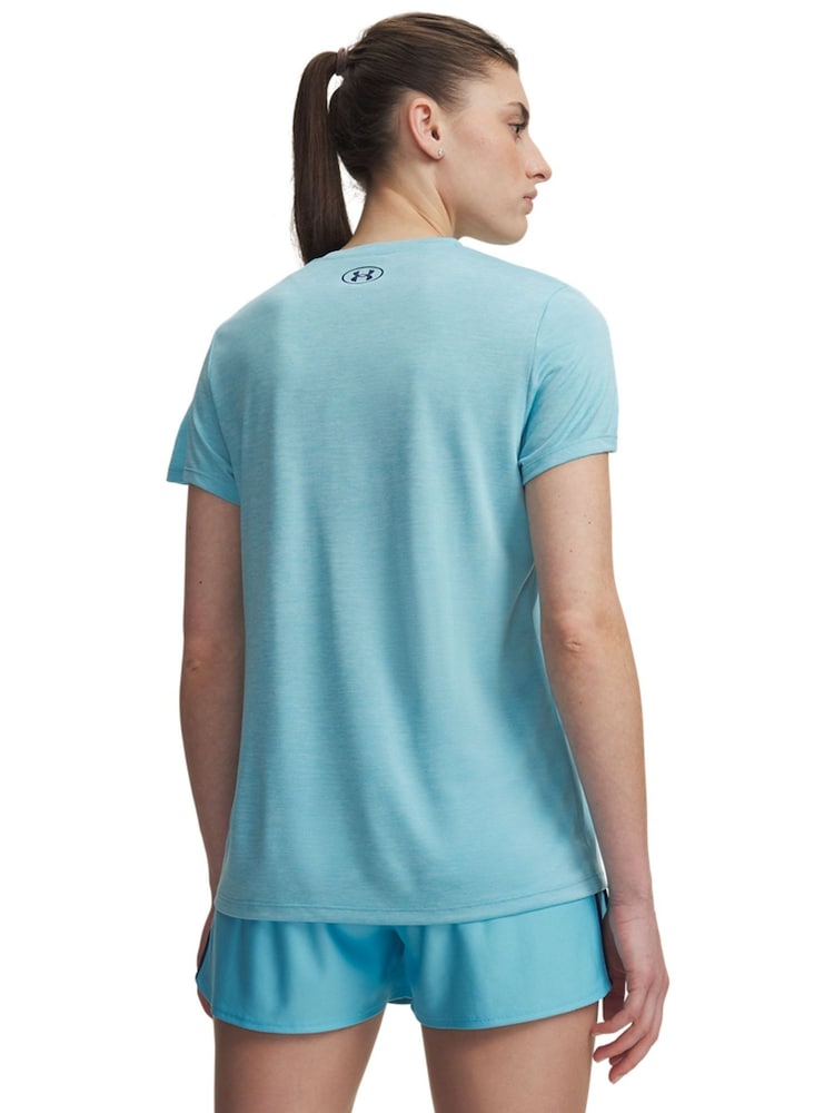 Under Armour Teal Blue Tech Twist Crew Neck T-Shirt - Image 2 of 3 Under Armour Teal Blue Tech Twist Crew Neck T-Shirt - Image 2 of 3