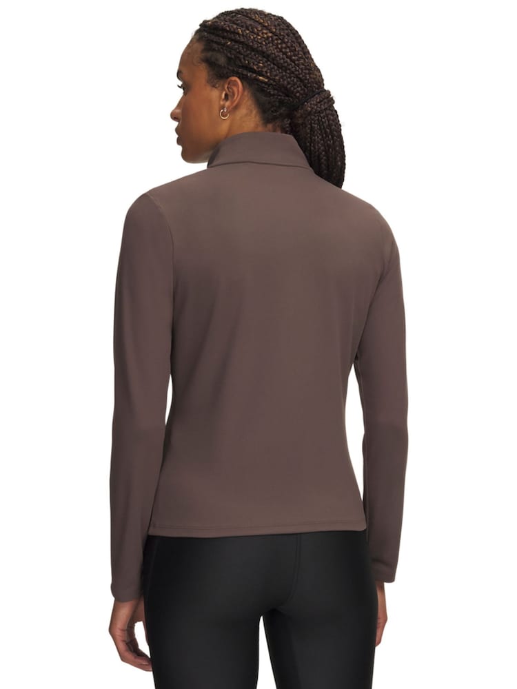 Under Armour Brown Motion Full Zip Sweat Top - Image 2 of 3 Under Armour Brown Motion Full Zip Sweat Top - Image 2 of 3