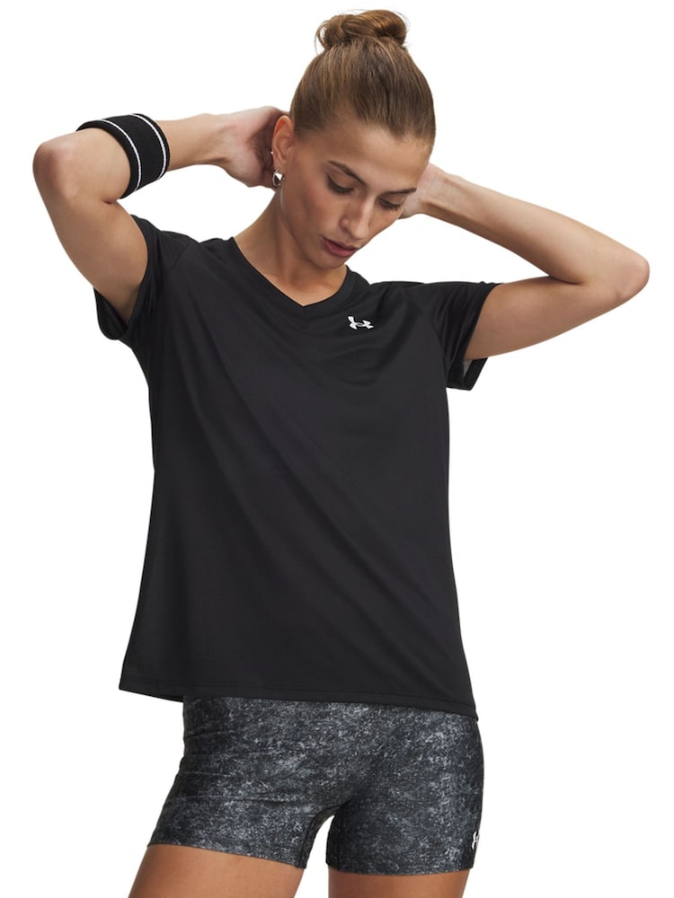 Under Armour Black Tech V Neck T-Shirt - Image 1 of 5 Under Armour Black Tech V Neck T-Shirt - Image 1 of 5