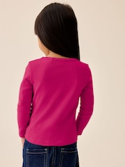 Pink Berry Long Sleeve Pointelle Top (3mths-7yrs) - Image 3 of 8