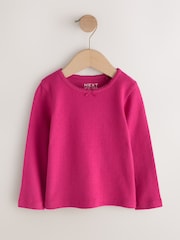 Pink Berry Long Sleeve Pointelle Top (3mths-7yrs) - Image 5 of 8