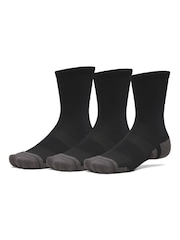 Under Armour Black Performance Tech Crew Socks 3 Pack - Image 1 of 3
