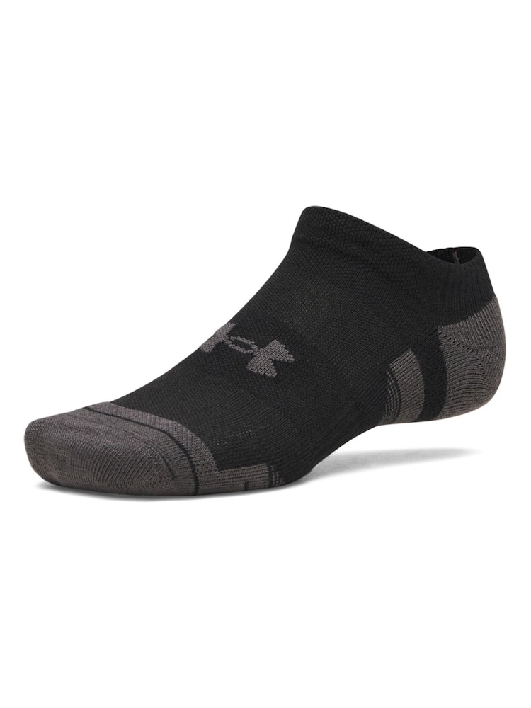Under Armour Black Performance Tech NoShow Socks 3 Pack - Image 3 of 3