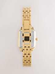 Gold Tone Burgundy Dial Bracelet Watch - Image 2 of 3