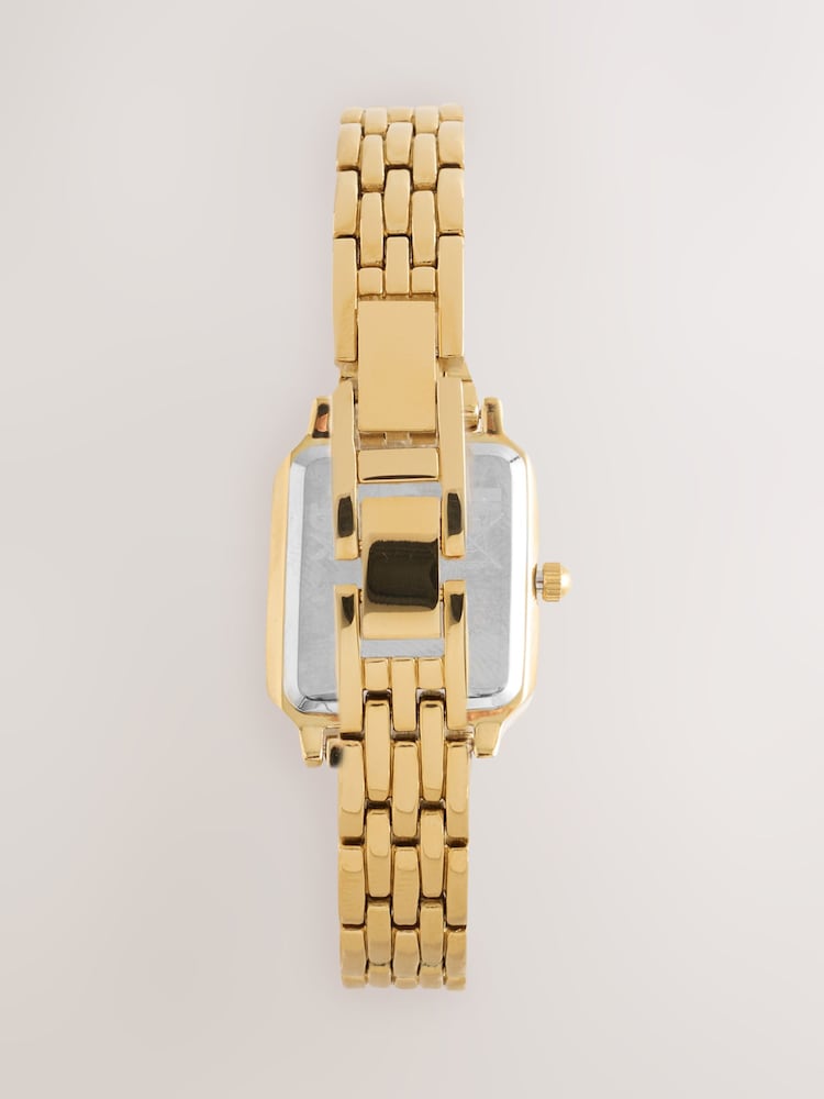 Gold Tone Burgundy Dial Bracelet Watch - Image 2 of 3 Gold Tone Burgundy Dial Bracelet Watch - Image 2 of 3