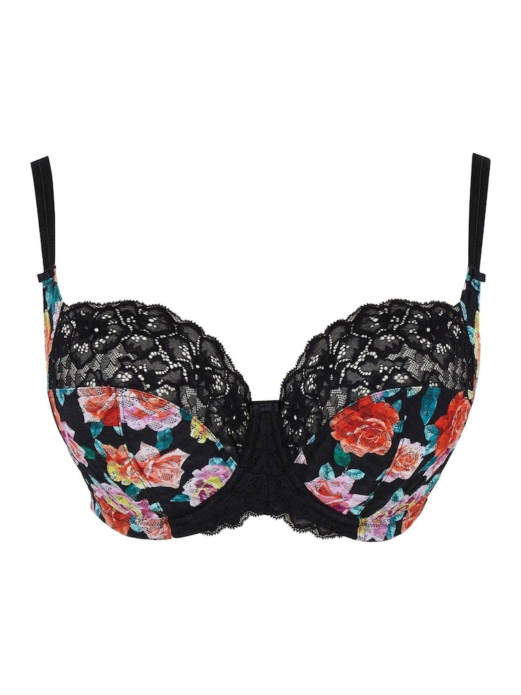 Panache Black Floral Full Cup Envy Lace Wired Bra - Image 6 of 6 Panache Black Floral Full Cup Envy Lace Wired Bra - Image 6 of 6