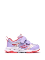 Clarks Purple Gleam Glow Trainers - Image 1 of 6